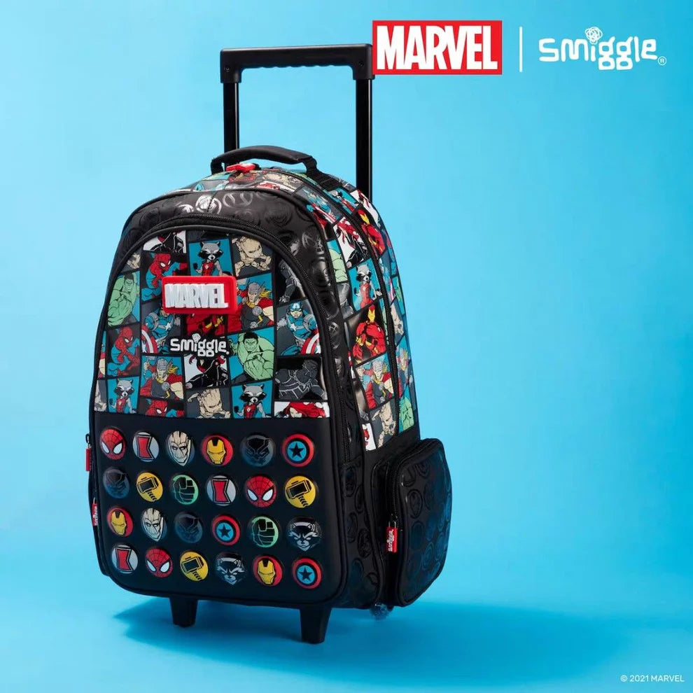 Marvel Smiggle Trolley Backpack - 18” Premium Quality