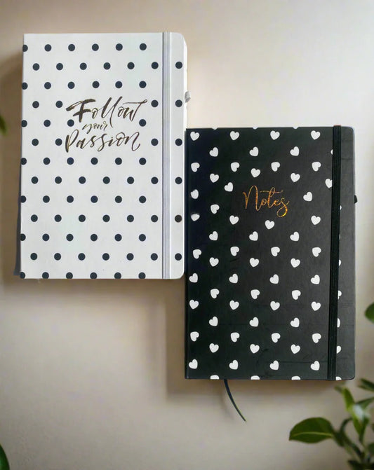 Black & White Notes Diary