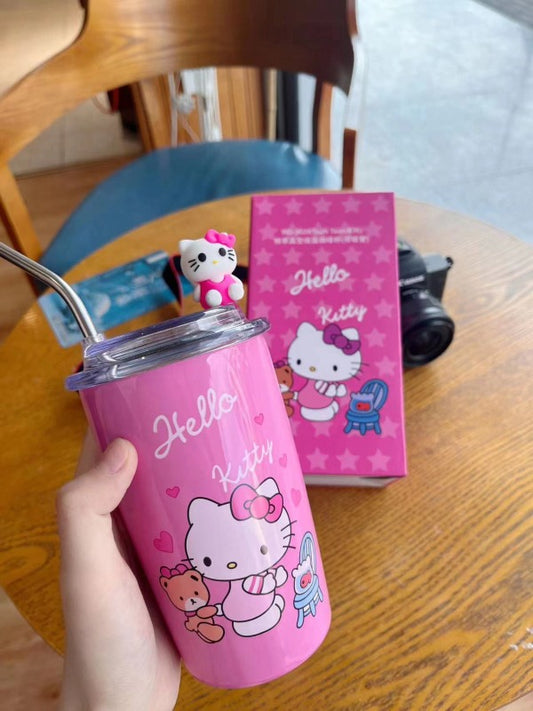 Buy SANRIO INSULATED TUMBLER WITH STEEL STRAW - 450ML | Trendy & Cute Gifts at Kawaii Kingdom