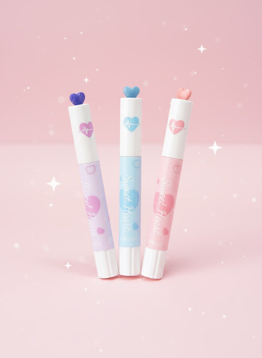 Sweet Heart Kawaii Fountain Pen – Cute Pastel Ink Pen with Heart Topper