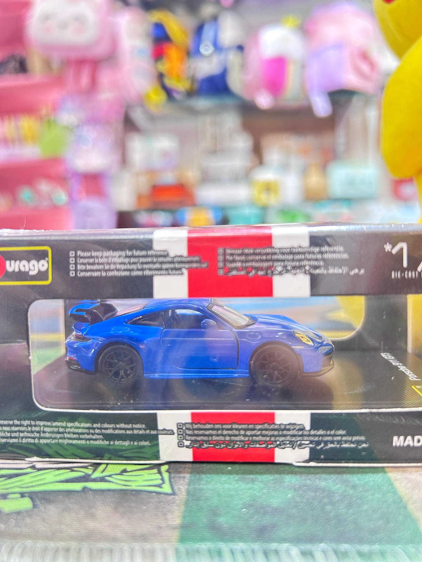 Bburago 1:64 Porsche 911 GT3 – Official Licensed Die-Cast Model