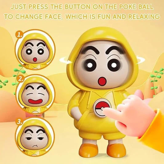 Face Changing Keychain | 3 Expressions 3D Cartoon Character