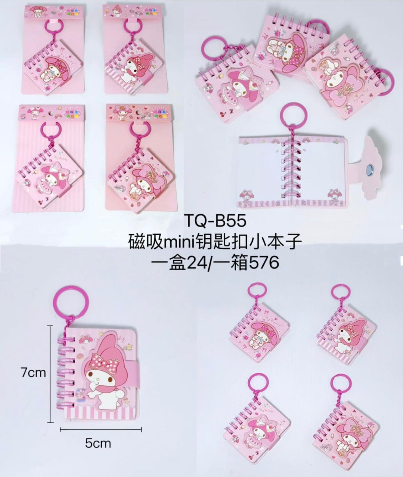 My Melody Keychain Diary – Cute & Pocket-Sized - Available at Kawaii Kingdom