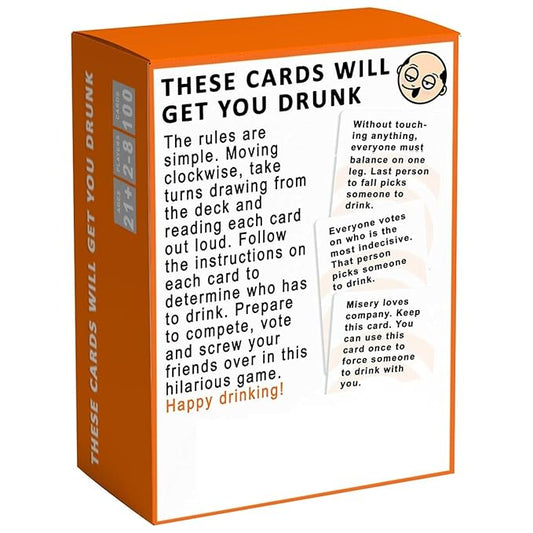 Buy These Cards Will Get You Drunk Fun Adult Drinking Game for Parties, Ages-21+, Players 2-8