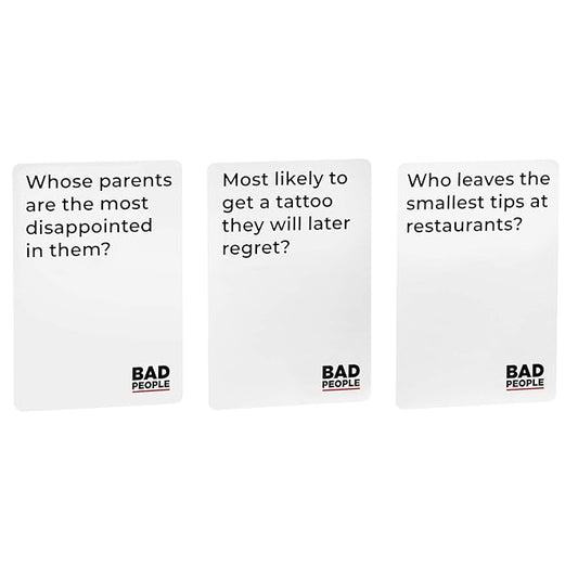 Buy Bad People Party Family Card Game for Adult (Ages: 17 Years & Up; Players: 3-10)