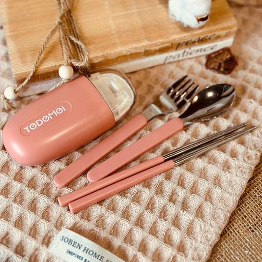 Buy Travel Cutlery Set | Trendy & Cute Gifts at Kawaii Kingdom