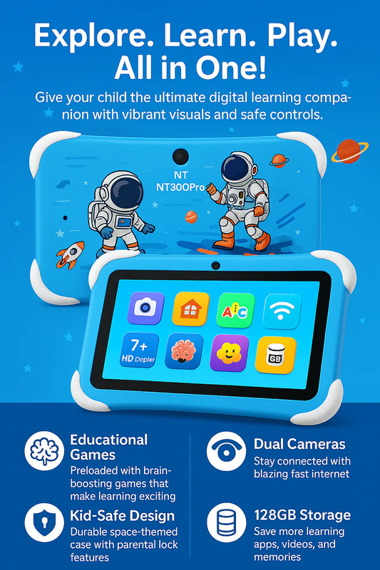 LearnTab - 7” Kids Learning Tablet| Parental Control | WiFi