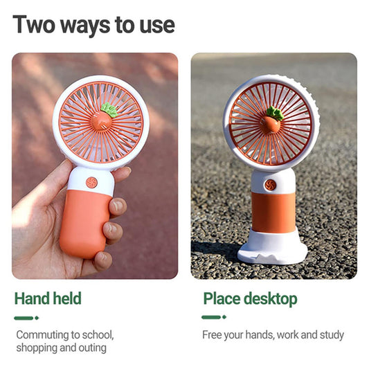 Fruit Mini Fan - Portable and Rechargeable