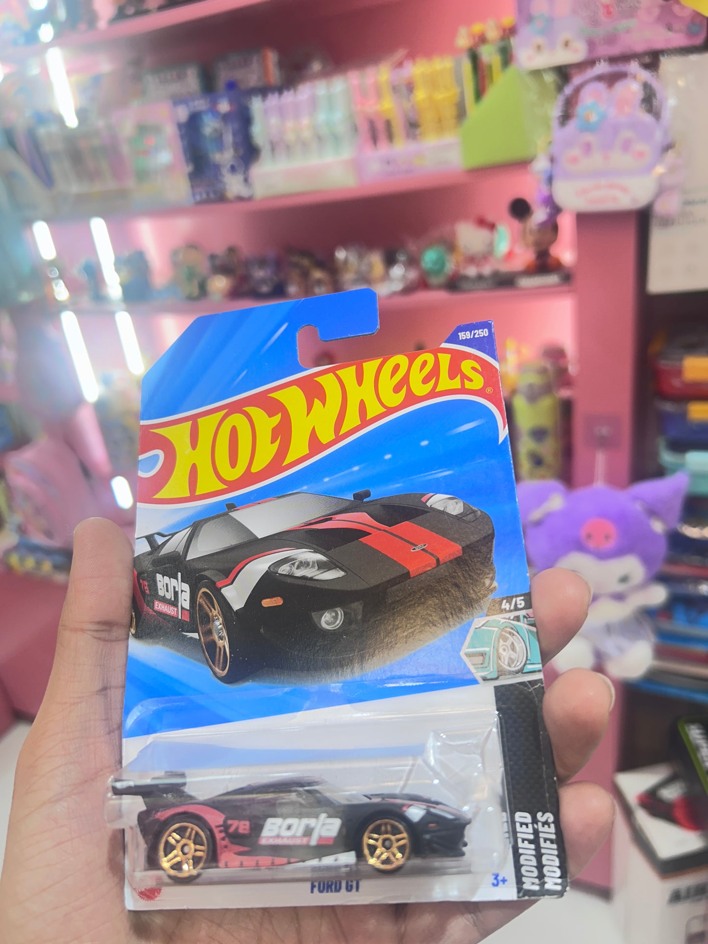 Hot Wheels Ford GT - 2025 P Case | HW Modified Series (Borla Exhaust Black)