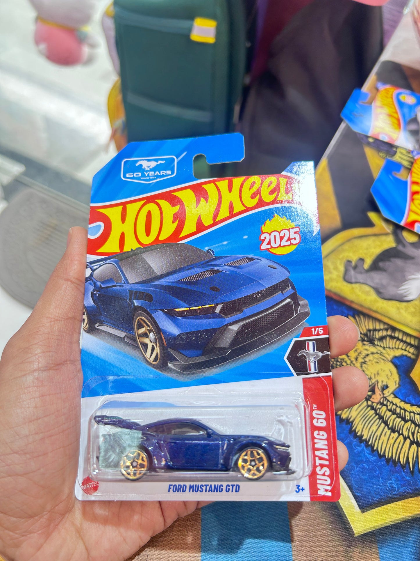 Hot Wheels Ford Mustang GTD - 2025 P Case | Mustang 60th Anniversary (Dark Blue)