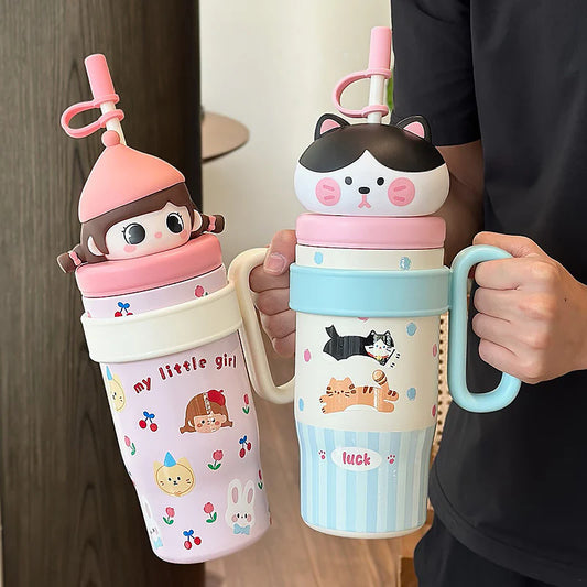 800ml Big Mac Ice Cup with Straw & Handle