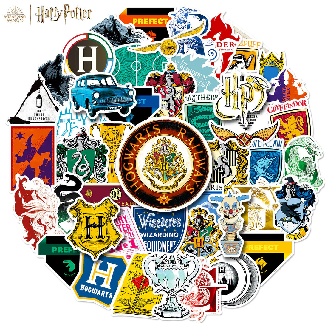 HARRY POTTER STICKER (Pack of 50 pcs) | Trendy & Cute Gifts at Kawaii Kingdom