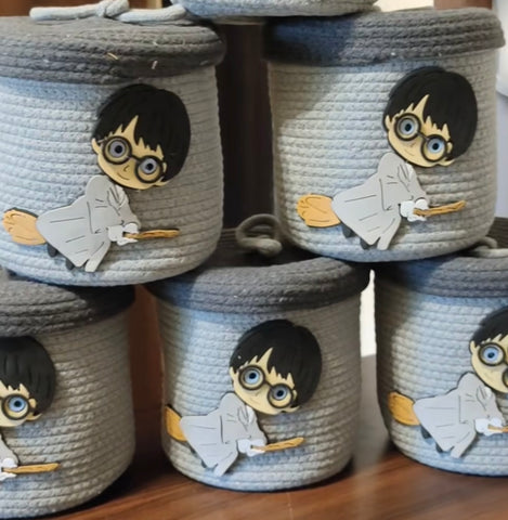 Harry Potter Storage Basket with Lid – Multipurpose Organizer