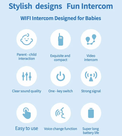 Video Walkie Talkies 2.0 | 2” Screen, Share Pic, Micro Chat, Emoji