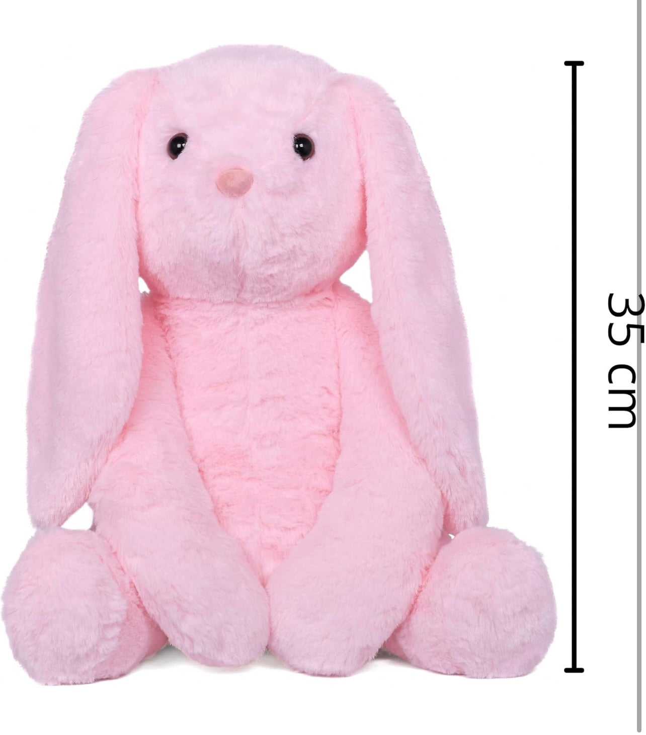 Cute Pink Bunny Soft Toy for Girls/Kids | Huggable Rabbit with Long Ears | Soft Stuffed Plush Animal, Cute Soft Toys, Baby Toys, Stuffed Animals, Cuddle Toy, Gift Item for Kids | 35cm