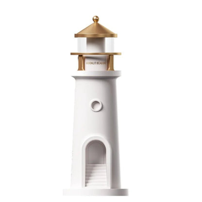 Lighthouse Moonlight Projector Lamp – USB Rechargeable with Remote & Dimmable Night Light
