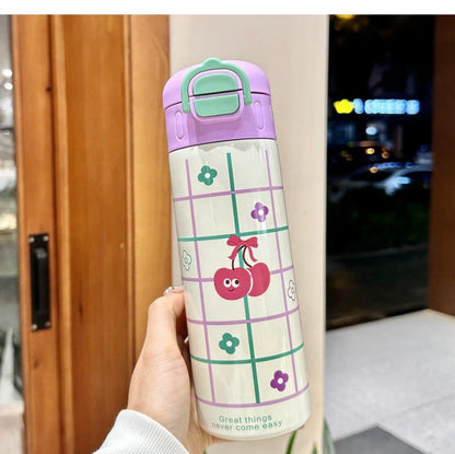 DUAL OPENING DOUBLED WALLED WATER BOTTLE - 500ML