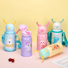 Steel Water Bottle with sipper and Thermos Cap