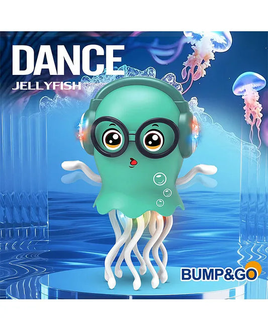 Dancing Jellyfish Toy, Light-up Musical Octopus with 360° Rotating Tentacles, Interactive Educational Kids Toy Dancing Jelly Fish - PACK OF 1- ( COLOR MAY VARY )