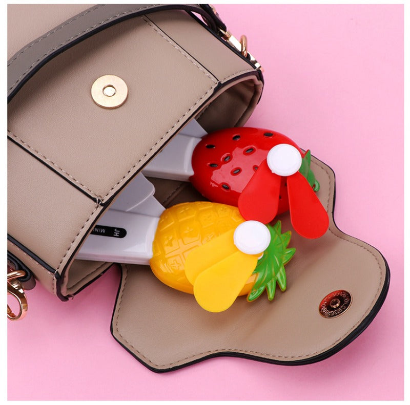 Fruit theme kids manual hand fan - Available at Kawaii Kingdom