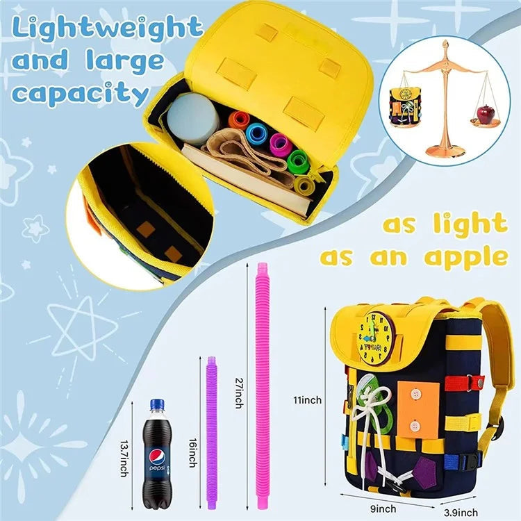 Buy Educational Activity Backpack for Kids – Early Learning Educational Bag