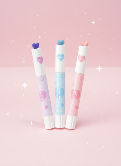 Sweet Heart Kawaii Fountain Pen – Cute Pastel Ink Pen with Heart Topper