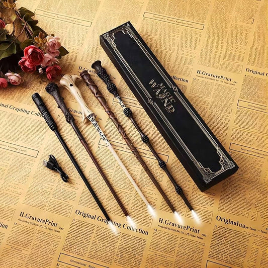 Harry Potter Elder Wand Magic Fire Wand –Shoots Real Fireballs! Cosplay & Collection Gift (with Storage Gift Box)