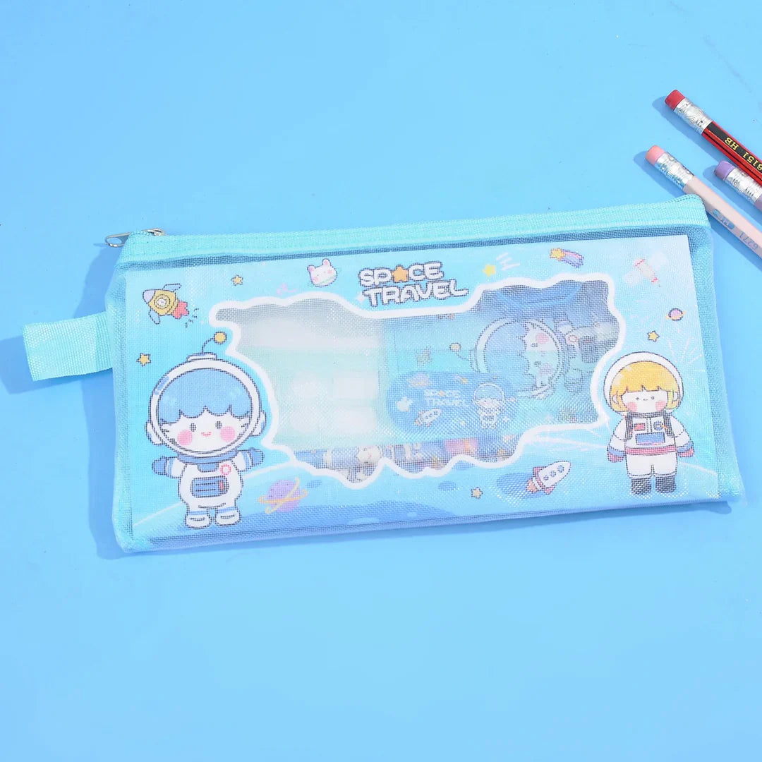 6-in-1 Stationery Zipper Pouch