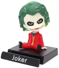 Joker Rubber Action Figure Limited Edition Bobblehead with Mobile Holder for Car Dashboard, Office Desk & Study Table,15 X 10 cm