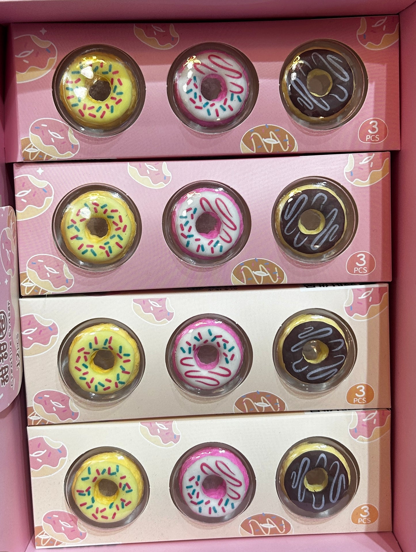 Donut Eraser ( Pack of 3 )