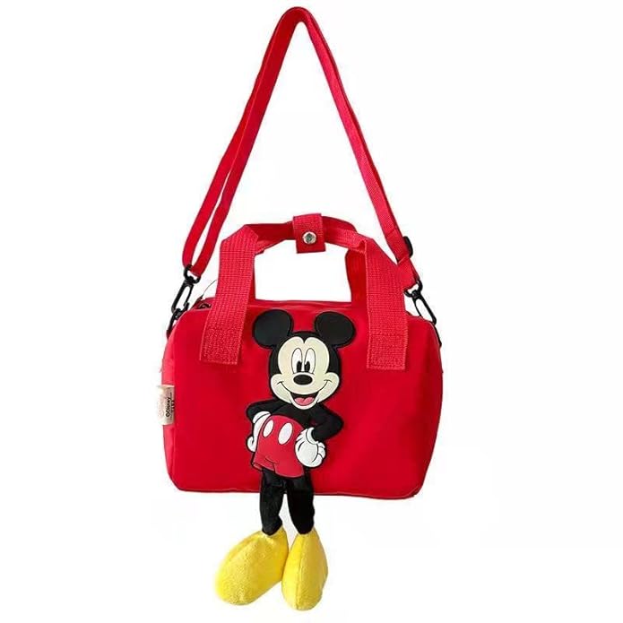 Mickey Mouse sling Bag Travel Bag Cute Plush Toy Bag Multi Function Shoulder Cross-Body Bag for Girls