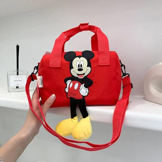 Mickey Mouse sling Bag Travel Bag Cute Plush Toy Bag Multi Function Shoulder Cross-Body Bag for Girls