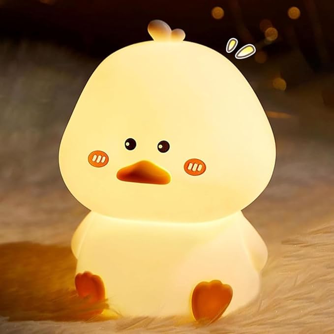 Duck Silicone Touch Lamp | Soft Glow Night Light for Kids & Cute Room Decor