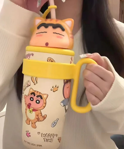 Shinchan Limited Edition Cartoon Insulated Sipper/Tumbler - 800 ml