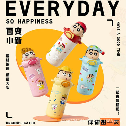 Shinchan 3D Head Insulated SS316 Bottel 480ml
