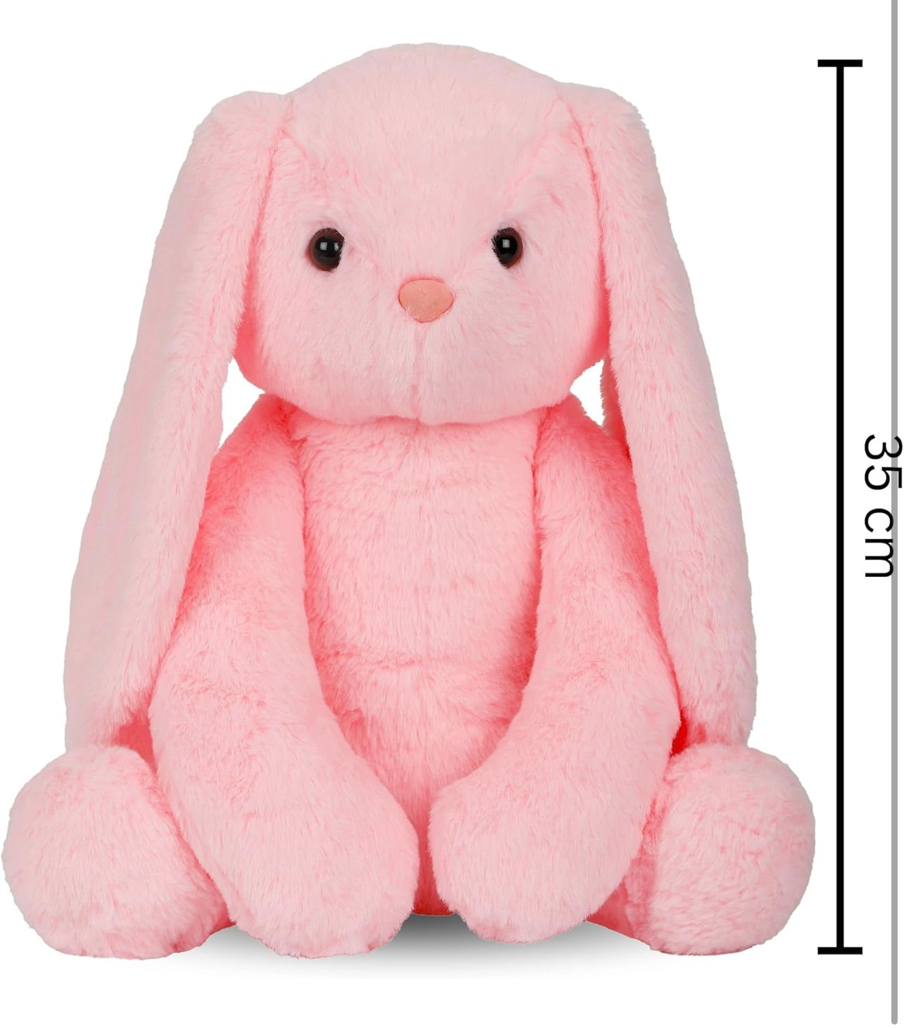 Cute Pink Bunny Soft Toy for Girls/Kids | Huggable Rabbit with Long Ears | Soft Stuffed Plush Animal, Cute Soft Toys, Baby Toys, Stuffed Animals, Cuddle Toy, Gift Item for Kids | 35cm
