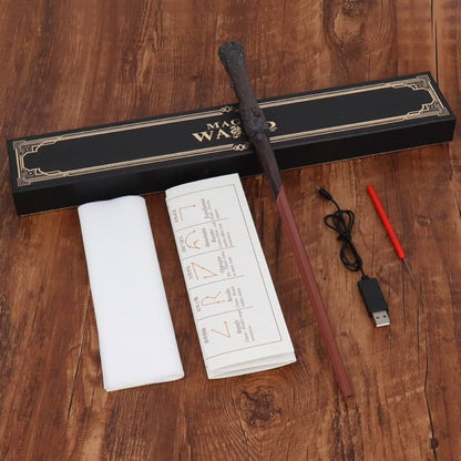 Harry Potter Elder Wand Magic Fire Wand –Shoots Real Fireballs! Cosplay & Collection Gift (with Storage Gift Box)