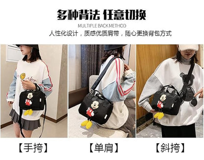 Mickey Mouse sling Bag Travel Bag Cute Plush Toy Bag Multi Function Shoulder Cross-Body Bag for Girls