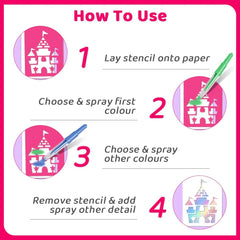 Blow Pen Washable Colour Pens Set of 6 for Kids