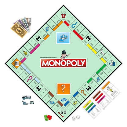 Buy MONOPOLY Board Game (Multicolor) for Families and Kids Ages 8 and Up, Classic fantasy Gameplay
