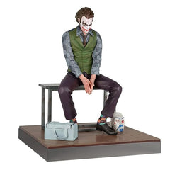 Joker Sitting 27CM on Table with Extra mask Figurine for Anime Collection