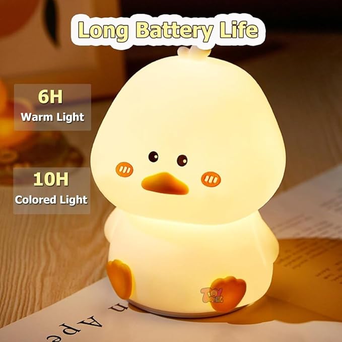 Duck Silicone Touch Lamp | Soft Glow Night Light for Kids & Cute Room Decor