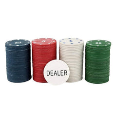 Buy Adult Casino Style 200 Pcs Poker Chips Set in a Tin Case, 2 Decks of Cards, 1 Dealer Button, 1 Big Blind Button, 1 Small Blind Button, 36