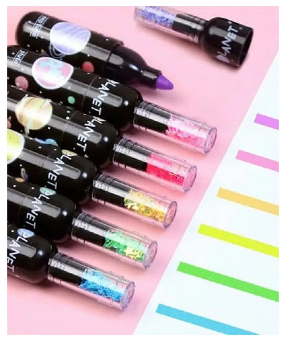 Bottle Highlighters ( Pack of 6 ) | Trendy & Cute Gifts at Kawaii Kingdom