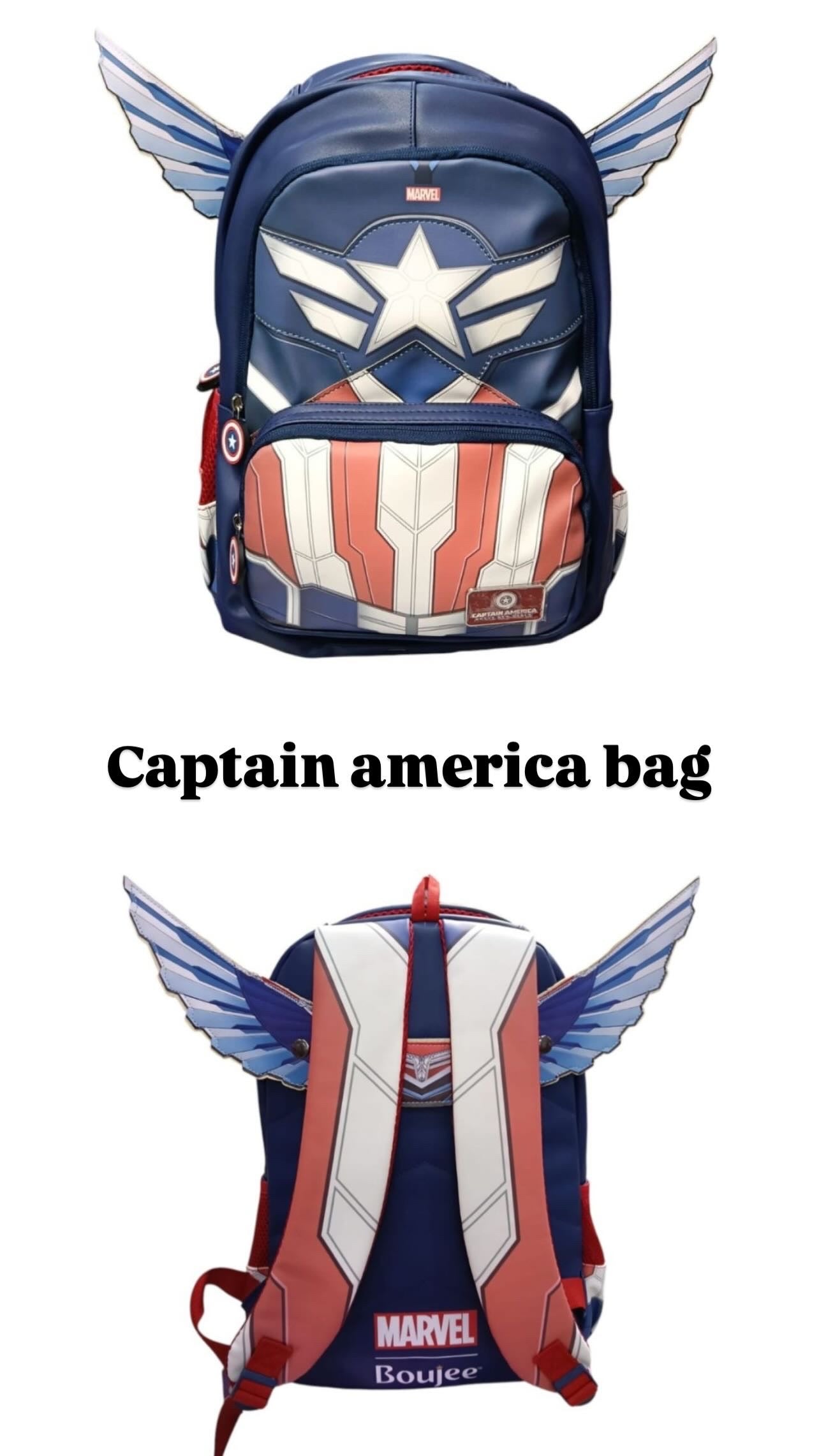 Captain America Kids Trolley School Bag – 40cm
