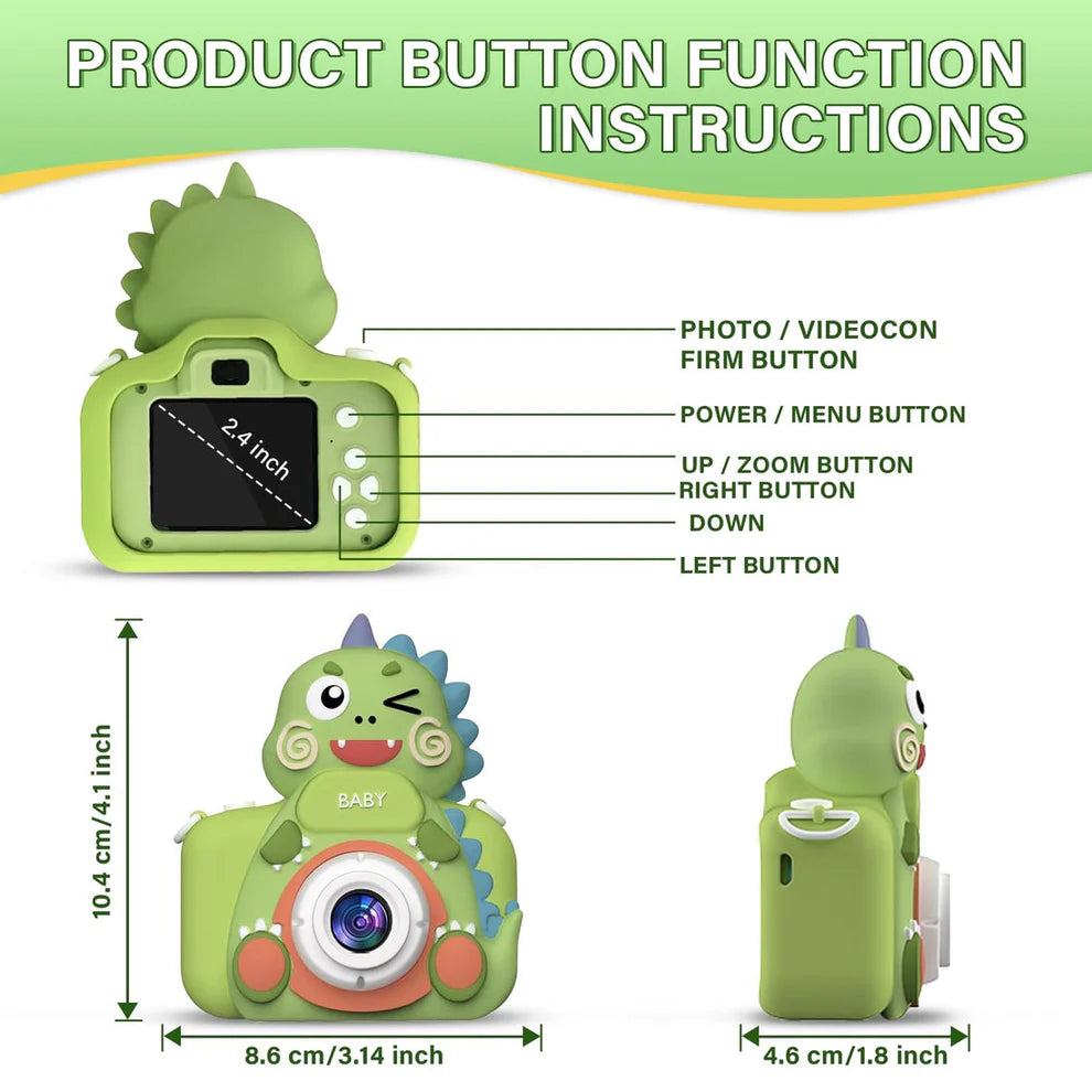Buy Tiny Clicks - 48MP Dual Camera | Games | MP3 | Trendy & Cute Gifts at Kawaii Kingdom