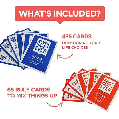 Buy Never Have I Ever Card Game for Adults, Family Party Game Ages-18+, Players 4-12+