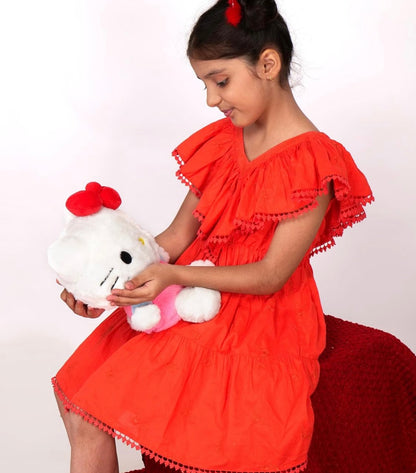 Hello Kitty Soft Toy Official Licensed Sanrio– 25cm | Cute & Huggable Plush Character for Kids & Girls | Super Soft Stuffed Hello Kitty Toy | Ideal for Sanrio Fan, Birthday
