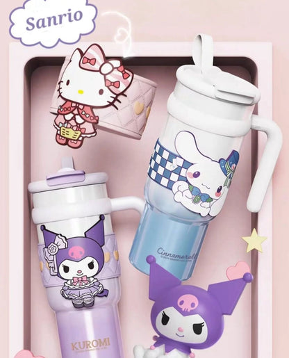 Sanrio 900ml Insulated Tumbler – Hello Kitty, Kuromi & Cinnamoroll
