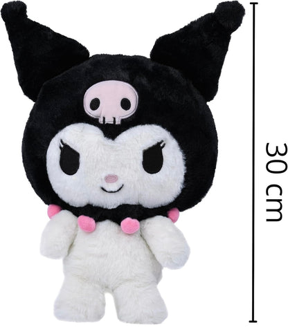 Sanrio Kuromi White Plush Toy – 30cm | Officially Licensed Cute & Soft Stuffed Character for Kids & Girls | Adorable Room Décor for Birthdays, Valentine’s Day & Special Occasions
